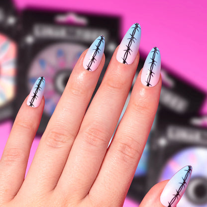 BARBED WIRE PRESS ON NAILS