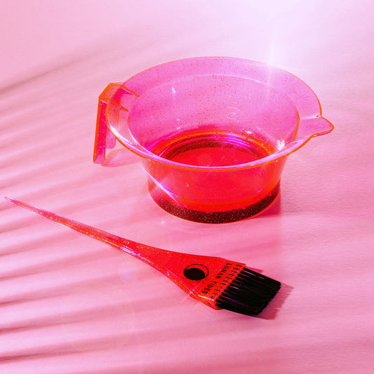 HOT PINK GLITTER TINT BRUSH SET